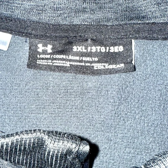 Under Armour Men’s 3XL HStorm Quarter-Zip Pullover Sweatshirt Gray